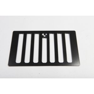 Jeep Wrangler Cowl Vent Cover - Rugged Ridge - Steel, Semi-gloss Finish - Black - `98-`06
